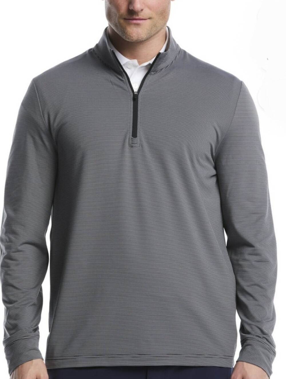 Ben Hogan Big Men's Performance Long Sleeve Golf 1/4 Zip Mock Neck Pullover